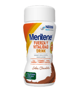 Nestle Meritene® Fuerza y Vitalidad con Fibra Sabor Chocolate, 14 sobres